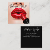 Trendy Makeup Artiest Mode Visitekaartjes (Voorkant / Achterkant)