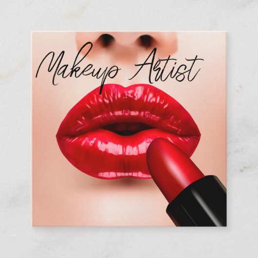 Trendy Makeup Artiest Mode Visitekaartjes (Voorkant)