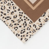 Trendy Mama! Op maat gemaakte luipaardprint moeder Fleece Deken (Hoek)