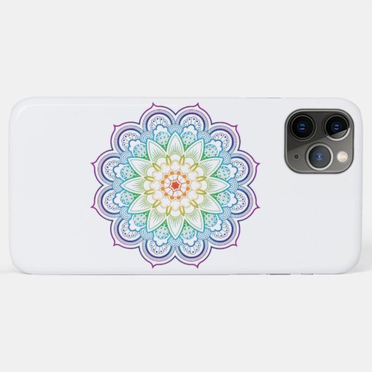 Trendy Mandala Datura Flower Pattern Case-Mate iPhone Case (Achterkant (horizontaal))