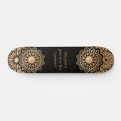 Trendy Mandala Patroon & Quote Skateboard (Horizontaal)