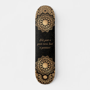 Trendy Mandala Patroon & Quote Skateboard