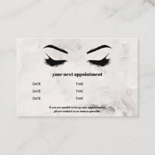 Trendy Marble Browbar Wimper Luxe Visitekaartje