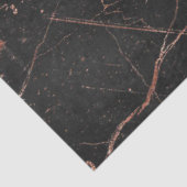Trendy Marble Pink Black Modern Tissuepapier (Detail)