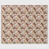 Trendy Marsala Marokkaanse Tegel Pattern Cadeaupapier (Vlak)