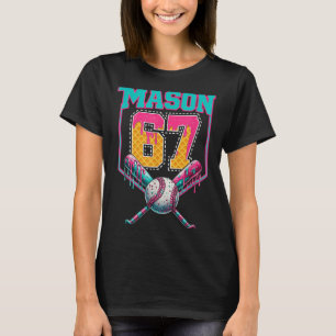 Trendy Mason 67 Mem Ijs Drip Honkbal Verjaardag T-shirt