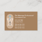 Trendy Massagetherapeut Visitekaartjes Design (Voorkant)