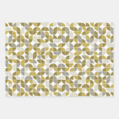 Trendy MCM Halve Maan Patroon - zwart en zwart Inpakpapier Vel (Voorkant 2)