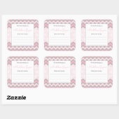 Trendy Meisje Baby shower Bookplate sticker (Vel)