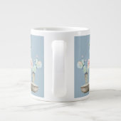 Trendy meisje ik hou van mijn moeder extra grote beker (Achterkant)