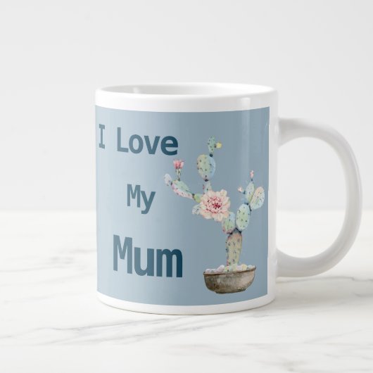 Trendy meisje ik hou van mijn moeder extra grote beker (Rechts)