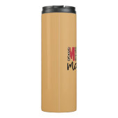 Trendy "Merry Mama" kerstvakantie Thermosbeker (Achterkant)