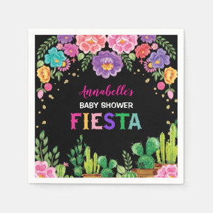 Trendy Mexican Floral Fiesta Verjaardag Baby showe Servet