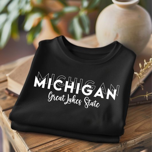 Trendy Michigan Great Lakes State T-shirt