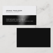 Trendy mignon chic noir blanc gris Carte de visite (Devant / Derrière)