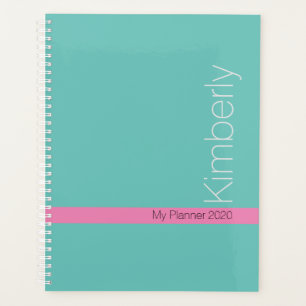 Trendy Minimal Design DIY Naam/Onderwerp/Blauwgroe Planner