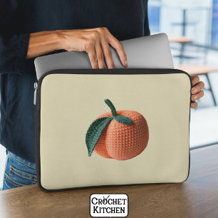 Trendy Minimal Moderne Amigurumi Haakperzik Laptop Sleeve