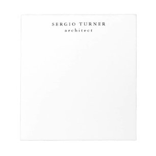 Trendy Minimalist Professional Notitieblok