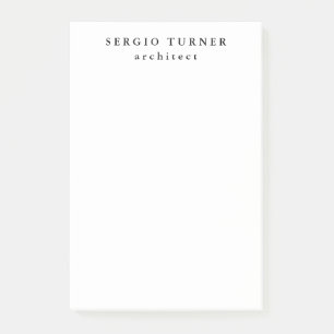 Trendy Minimalist Professional Post-it® Notes