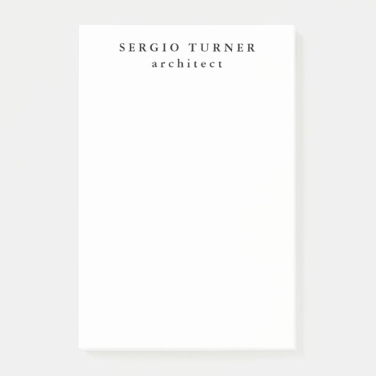 Trendy Minimalist Professional Post-it® Notes (Voorkant)