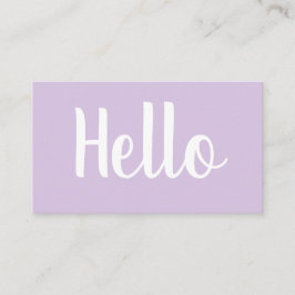 Trendy minimalistisch vet pastel visitekaartjes