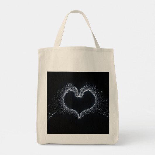 Trendy minimalistische canvas tas (Achterkant)