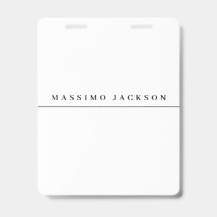 Trendy Minimalistische Elegante Professionele Seri Badge
