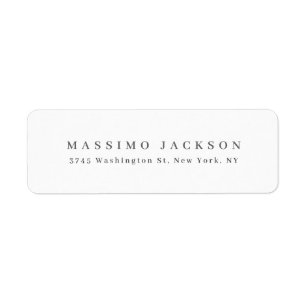 Trendy Minimalistische Elegante Professionele Seri Etiket