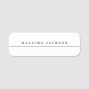 Trendy Minimalistische Elegante Professionele Seri Naamplaatje