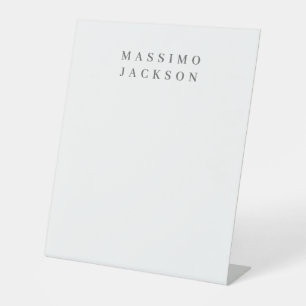 Trendy Minimalistische Elegante Professionele Seri Reclamebord Met Voetstuk