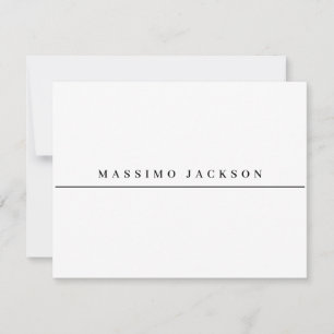 Trendy Minimalistische Elegante Professionele Seri RSVP Kaartje