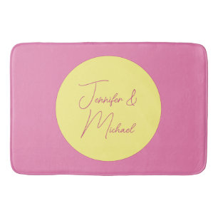 Trendy minimalistische moderne eenvoudige pastelkl badmat