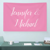 Trendy minimalistische moderne eenvoudige pastelkl spandoek (Beurs)