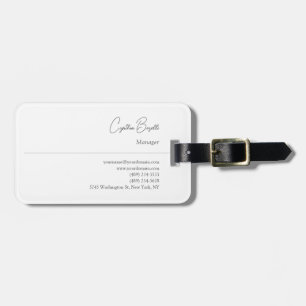 Trendy minimalistische moderne eenvoudige Sjabloon Bagagelabel