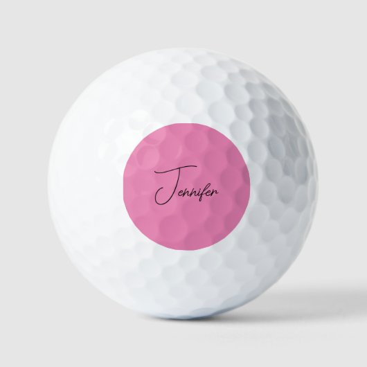Trendy minimalistische moderne effen eenvoudige ro golfballen (Voorkant)