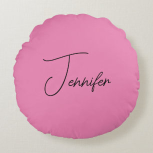 Trendy minimalistische moderne effen eenvoudige ro rond kussen