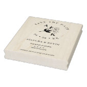 Trendy Minimalistische Wilde Bloemen Takken Initia Rubberstempel (Stempel)