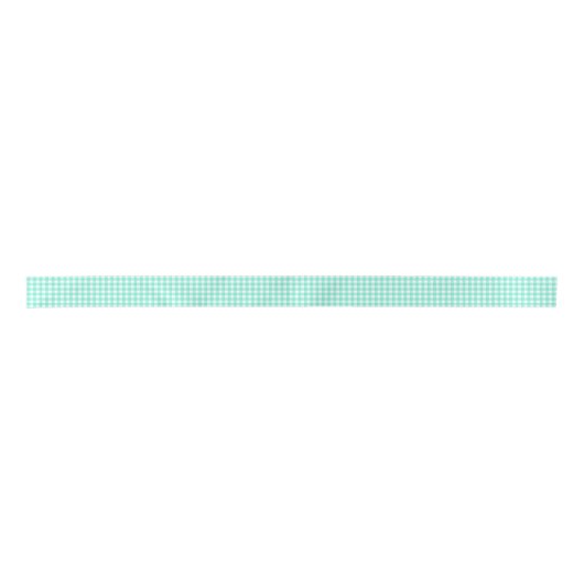 Trendy Mint Green Gingham Pattern Lint (Voorkant)