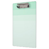 Trendy Mint Groen Gestreept Elegant Modern Sjabloo Klembord (Links)