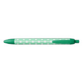 Trendy mintgroene kleur witte stippen rustieke sja blauwe inkt pen (Achterkant)