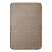 Trendy Mocha Brown & Gold Boho Arrows Bath Mat (Voorkant Verticaal)