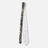  Trendy mode beige zwart Lace Stropdas (Achterkant)
