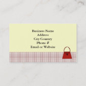 Trendy Mode Design Business Visitekaartje (Achterkant)