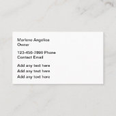 Trendy Mode Make-up Beauty Theme Visitekaartje (Achterkant)