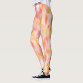 Trendy Mode Modern Lichtroze Gele Tie Dye Leggings (Links)