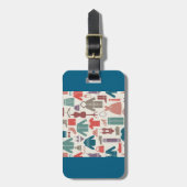 Trendy Mode Patroon Stijlvolle kleding Grafische Bagagelabel (Voorkant verticaal)