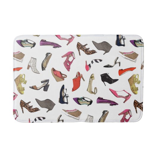 Trendy mode schoenen bathmat tapat badmat (Voorkant)
