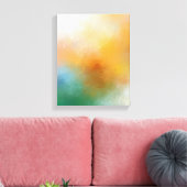 Trendy Modern Abstract Artwork Red Yellow Blue Canvas Afdruk (Insitu (Woonkamer))