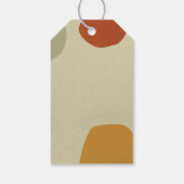 Trendy Modern Abstract Minimalistisch Eenvoudig Cadeaulabel (Achterkant)