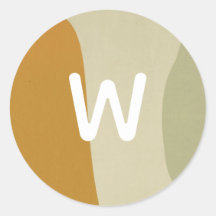 Trendy Modern Abstract Monogram Minimalistisch Een